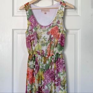 Philosophy Floral Sleeveless Maxi Dress Small